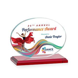 Austin (Horiz) VividPrint™ Award - Red 