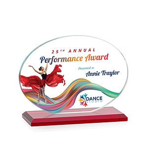 Austin (Horiz) VividPrint™ Award - Red 