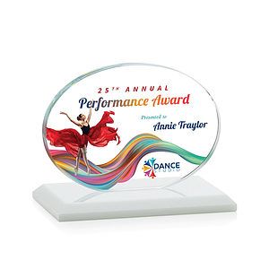 Austin (Horiz) VividPrint™ Award - White