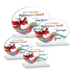 Austin (Horiz) VividPrint™ Award - White