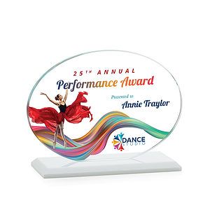 Austin (Horiz) VividPrint™ Award - White