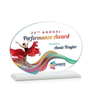 Austin (Horiz) VividPrint™ Award - White