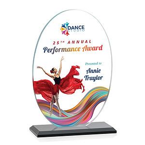Austin (Vert) VividPrint™ Award - Black 