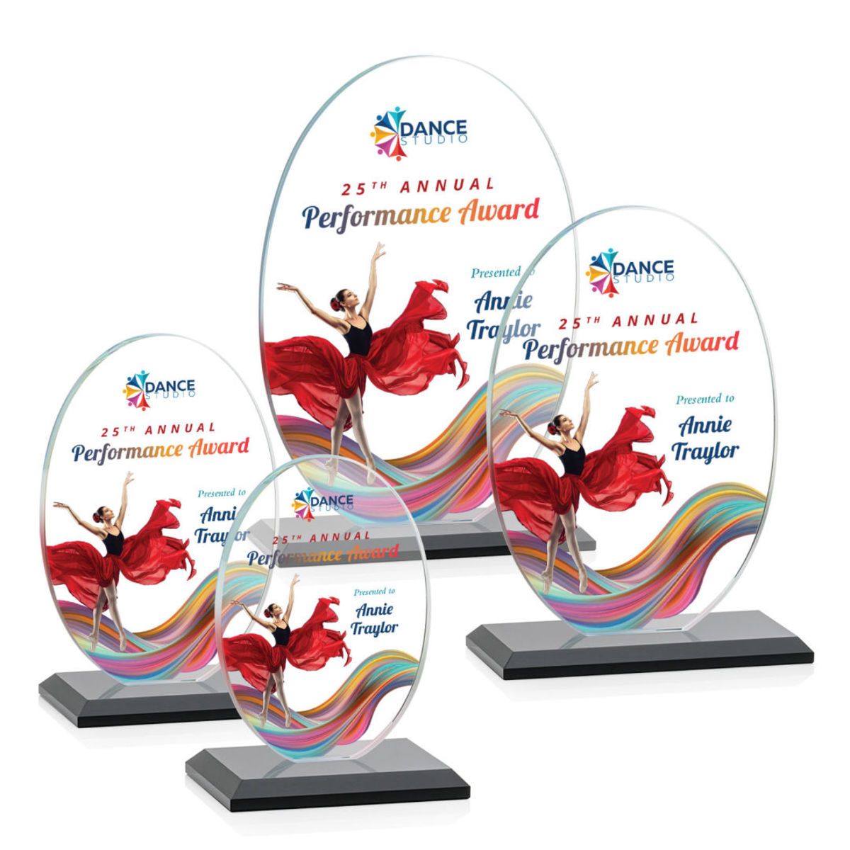 Austin (Vert) VividPrint™ Award - Black 