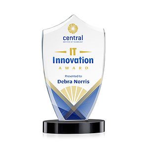 Skylark Shield VividPrint™ Award - Black
