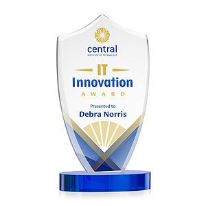 Skylark Shield VividPrint™ Award - Blue