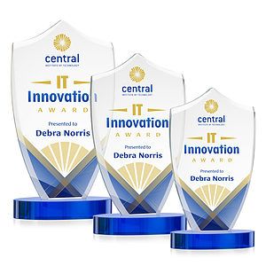 Skylark Shield VividPrint™ Award - Blue