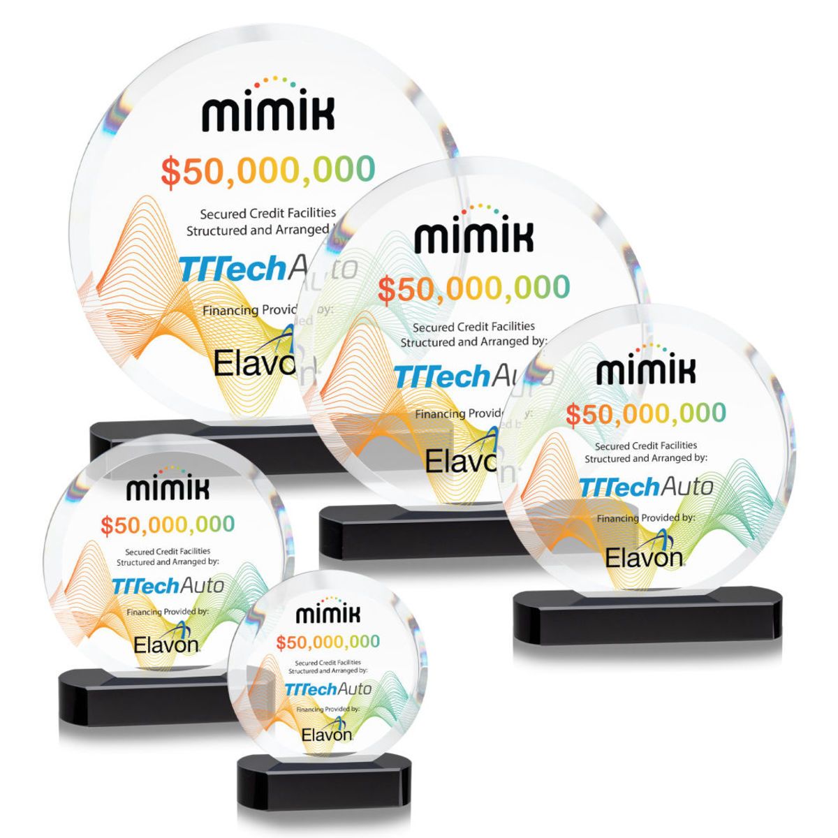 Matlow Circle VividPrint™ Award - Black