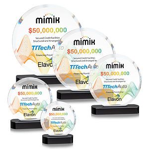 Matlow Circle VividPrint™ Award - Black