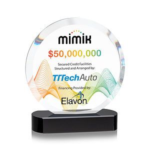 Matlow Circle VividPrint™ Award - Black