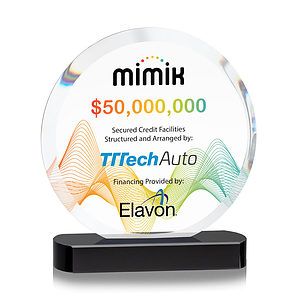 Matlow Circle VividPrint™ Award - Black
