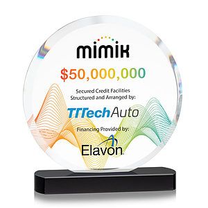 Matlow Circle VividPrint™ Award - Black