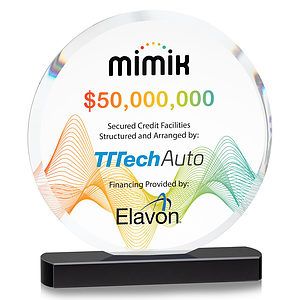 Matlow Circle VividPrint™ Award - Black