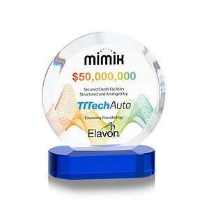 Matlow Circle VividPrint™ Award - Blue