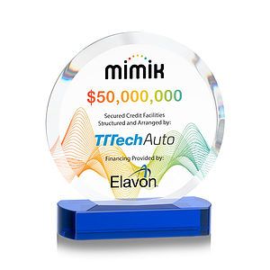 Matlow Circle VividPrint™ Award - Blue