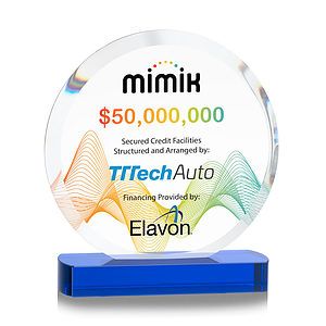 Matlow Circle VividPrint™ Award - Blue