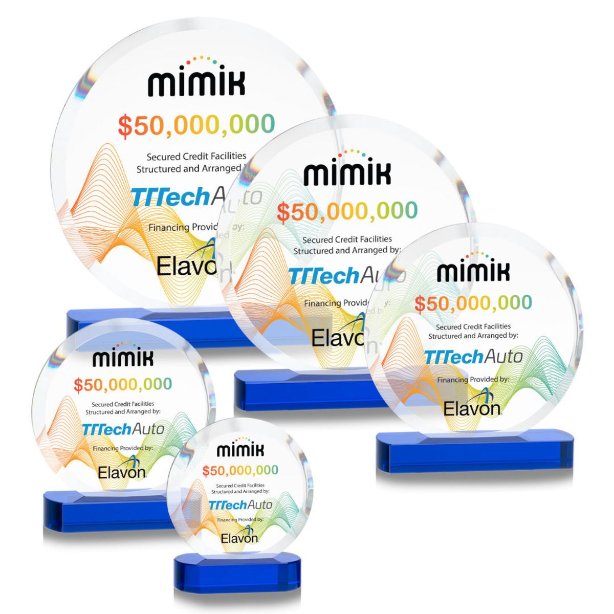 Matlow Circle VividPrint™ Award - Blue