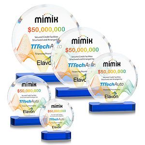Matlow Circle VividPrint™ Award - Blue