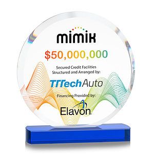 Matlow Circle VividPrint™ Award - Blue