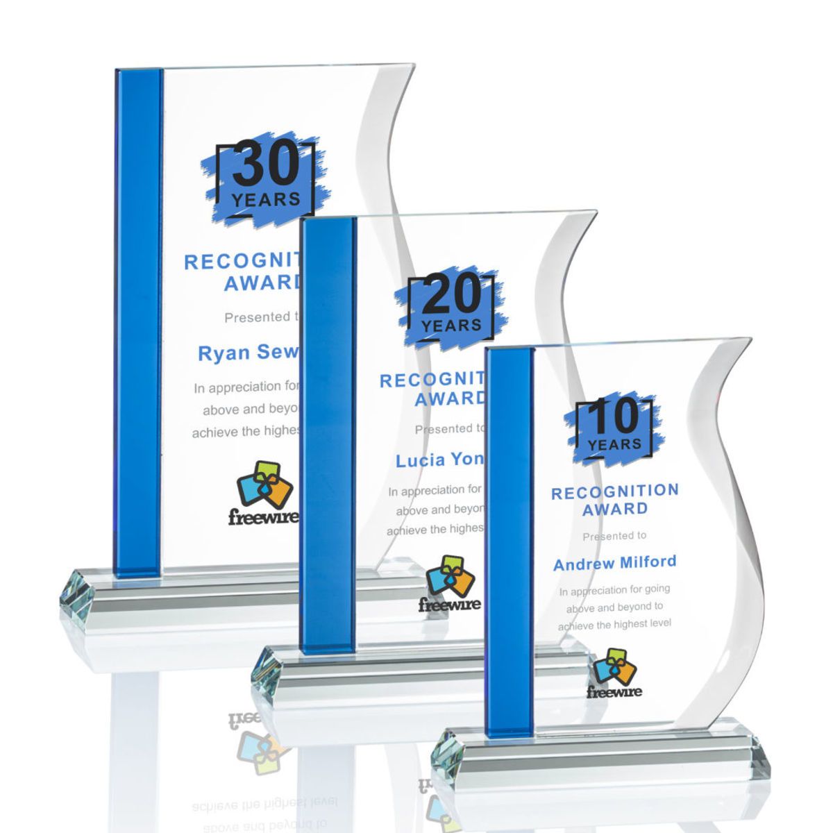 Burbank VividPrint™ Award - Blue 