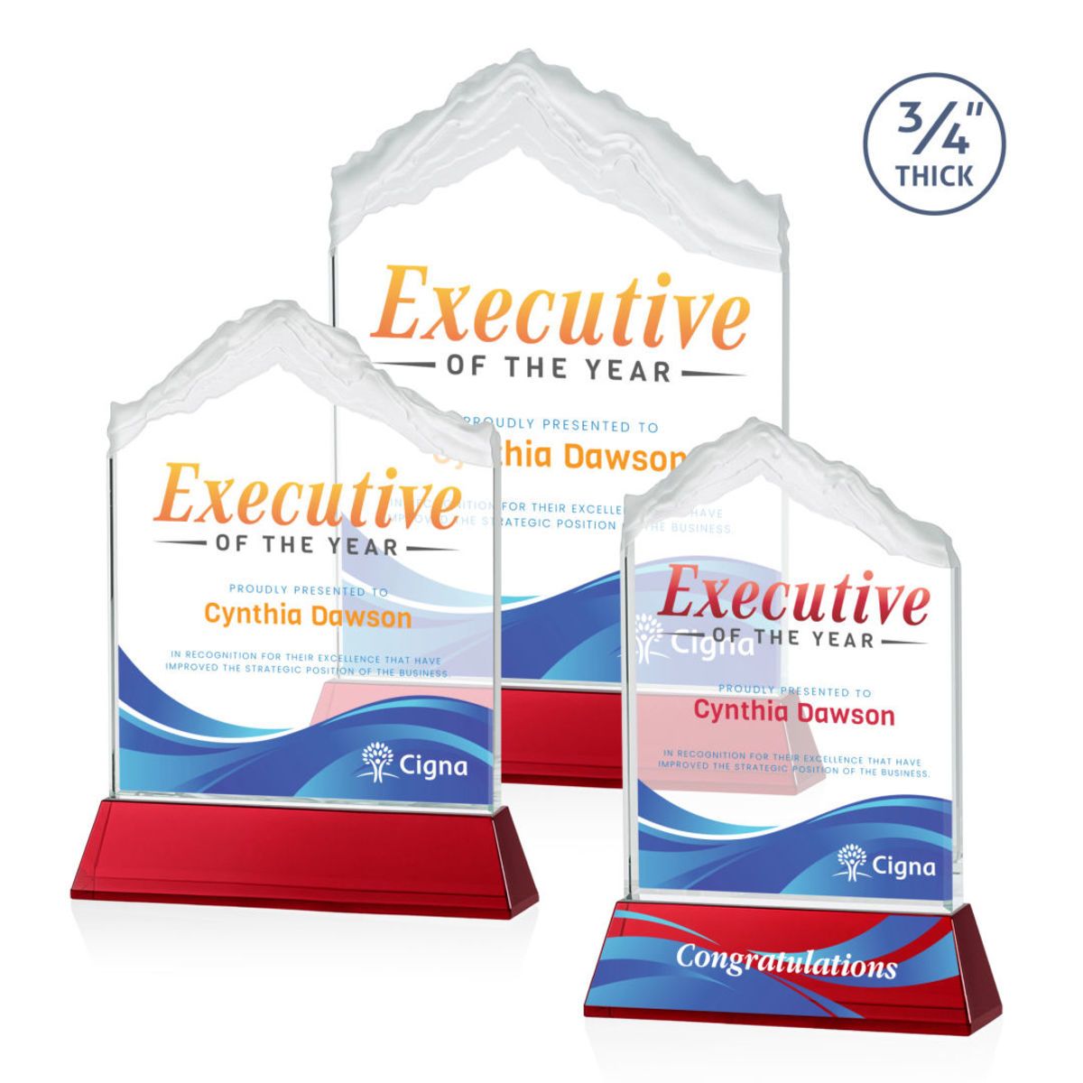 Everest VividPrint™ Award on Newhaven - Red