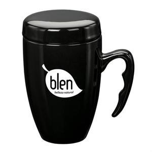 Barco Ceramic Mug w/ Lid - 14oz