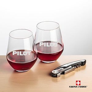 Swiss Force® Opener & Reina Stemless Wine