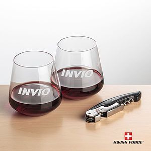 Swiss Force® Opener & Breckland Stemless Wine