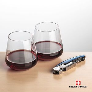 Swiss Force® Opener & Breckland Stemless Wine