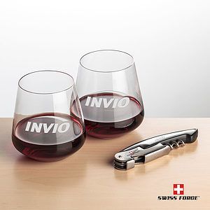 Swiss Force® Opener & Breckland Stemless Wine