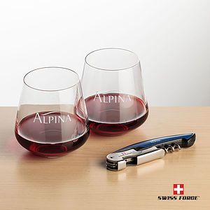Swiss Force® Opener & Cannes Stemless Wine