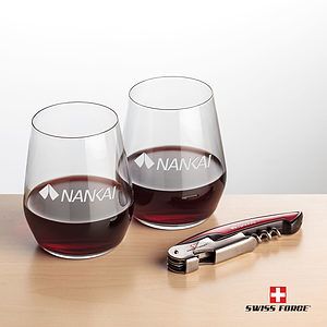 Swiss Force® Opener & Germain Stemless Wine