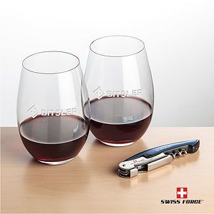Swiss Force® Opener & Laurent Stemless Wine