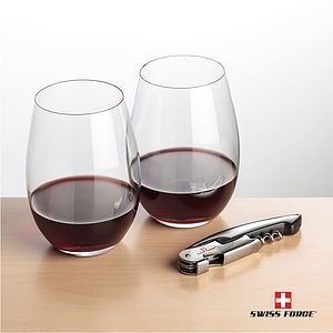 Swiss Force® Opener & Laurent Stemless Wine