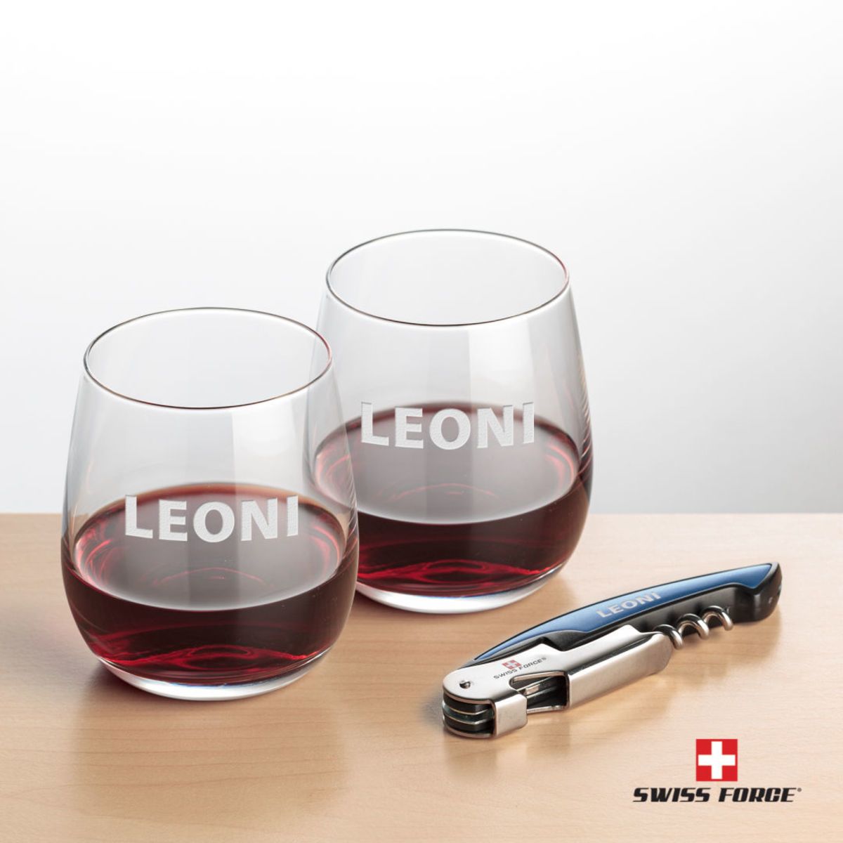 Swiss Force® Opener & Crestview Stemless Wine