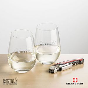 Swiss Force® Opener & RIEDEL Stemless Wine