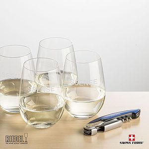 Swiss Force® Opener & RIEDEL Stemless Wine