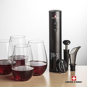 Swiss Force® Opener Set & Boston Stemless Wine