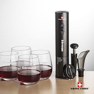 Swiss Force® Opener Set & Crestview Stemless Wine