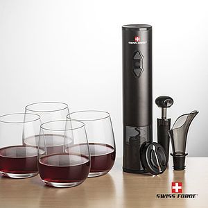 Swiss Force® Opener Set & Crestview Stemless Wine