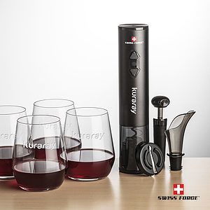Swiss Force® Opener Set & Germain Stemless Wine