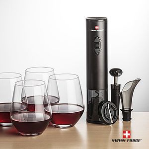 Swiss Force® Opener Set & Reina Stemless Wine