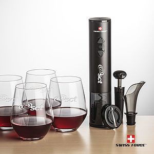 Swiss Force® Opener Set & Reina Stemless Wine