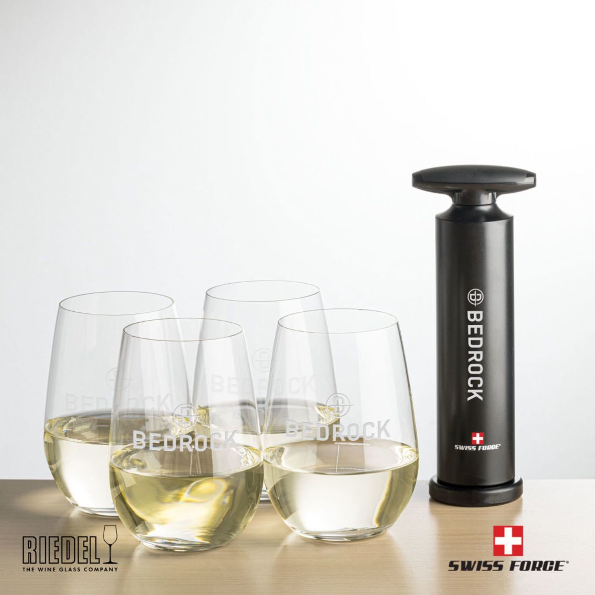 Swiss Force® Effortless Opener & RIEDEL Stemless