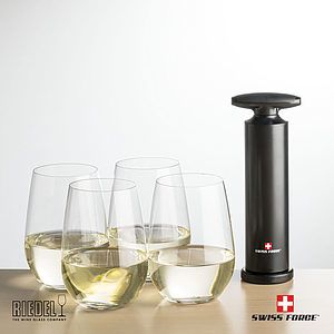 Swiss Force® Effortless Opener & RIEDEL Stemless