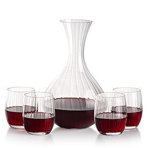 Amerling Carafe & Stemless Wine