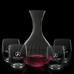 Amerling Carafe & Stemless Wine