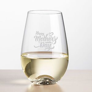 Boston Stemless Wine - Deep Etch