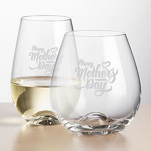 Boston Stemless Wine - Deep Etch