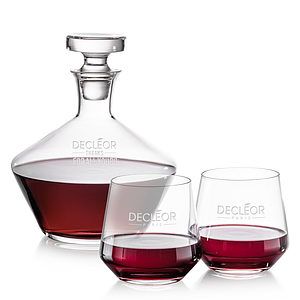Tucson Decanter & Stemless Wine Set